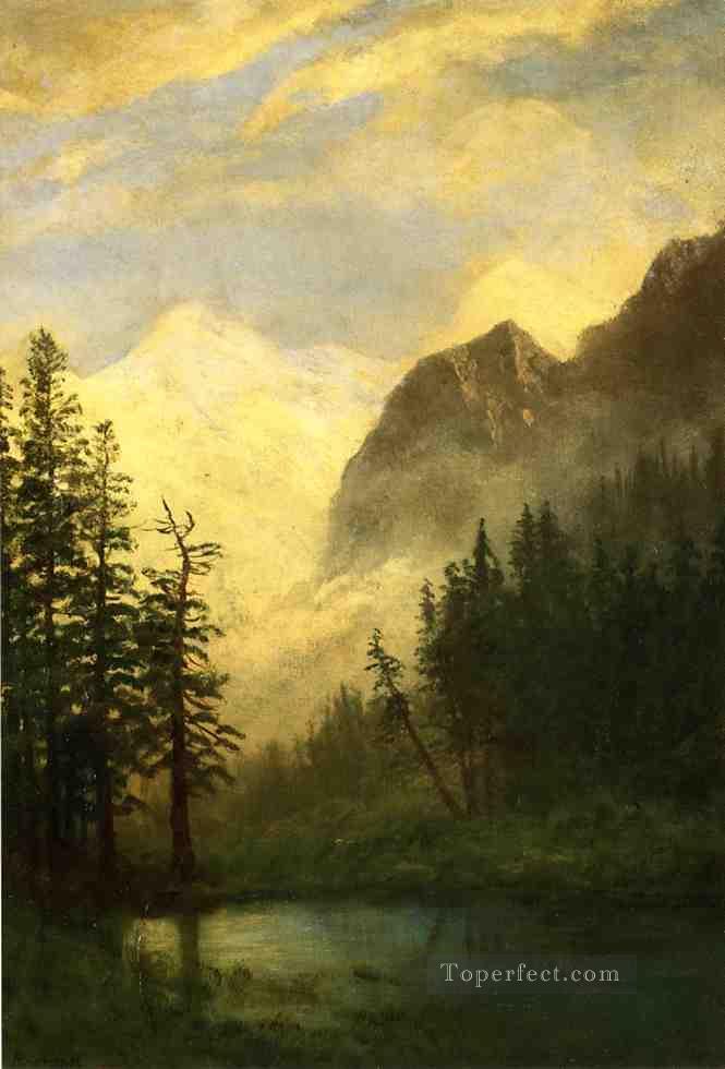 Mountain Landscape Albert Bierstadt Oil Paintings